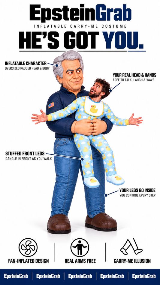 Epstein Grab Inflatable Custome
