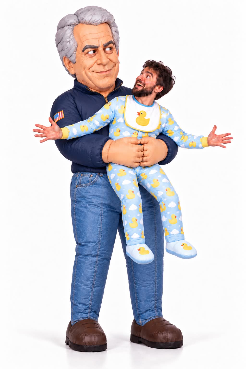 Epstein Grab Inflatable Custome
